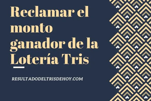 ¿Cómo reclamar el monto ganador de la lotería tris?